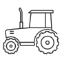 Maquinaria Agrícola tractores, cosechadoras, sembradoras, pulverizadoras.