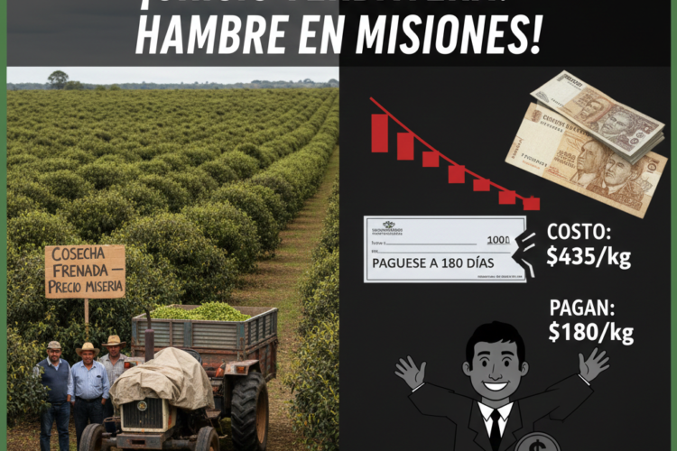 Paro total en los yerbales: La brecha entre costos y precios asfixia al productor misionero