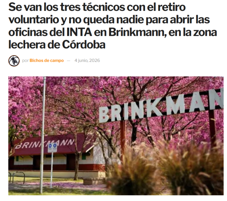 El desguace del INTA llega a Mendoza: cuatro estaciones experimentales y 20 agencias en riesgo