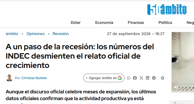 A un paso de la recesión: qué significa para el campo mendocino que el INDEC desmienta el relato de crecimiento