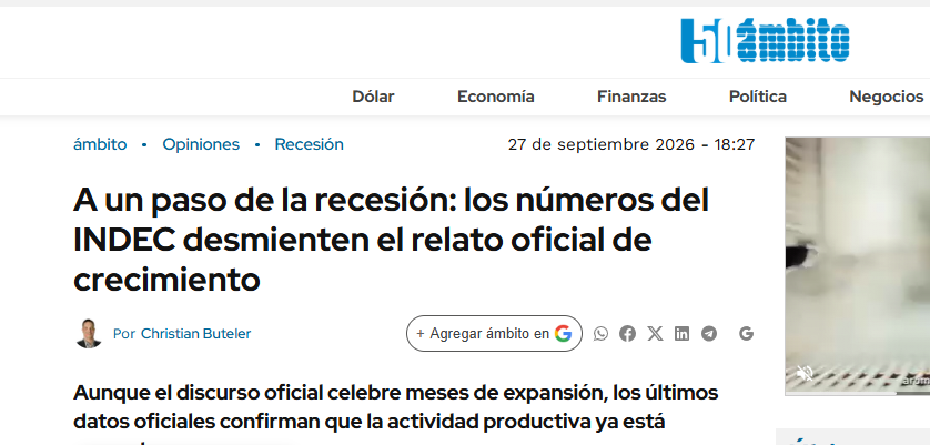 A un paso de la recesión: qué significa para el campo mendocino que el INDEC desmienta el relato de crecimiento