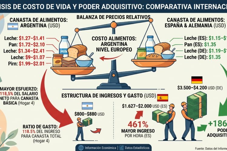 La brecha que aprieta: en Cuyo, los alimentos ya cuestan como en Europa pero los sueldos siguen en otra liga